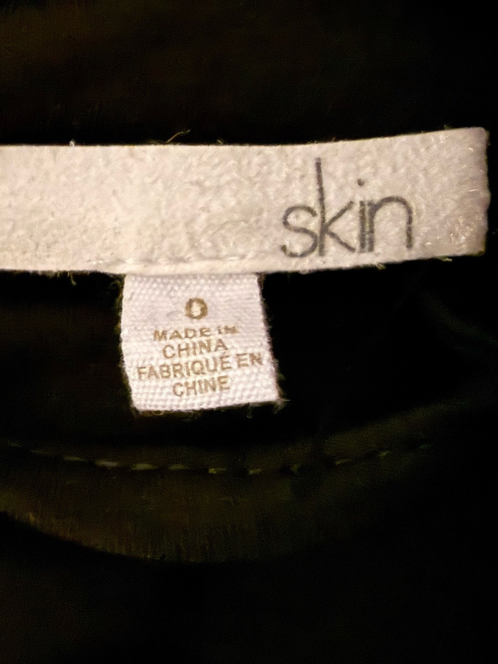 EUC! Skin Brand Black 100% Quilted Organic Cotton Robe/Lungewear Black Sz XS - Picture 4 of 7